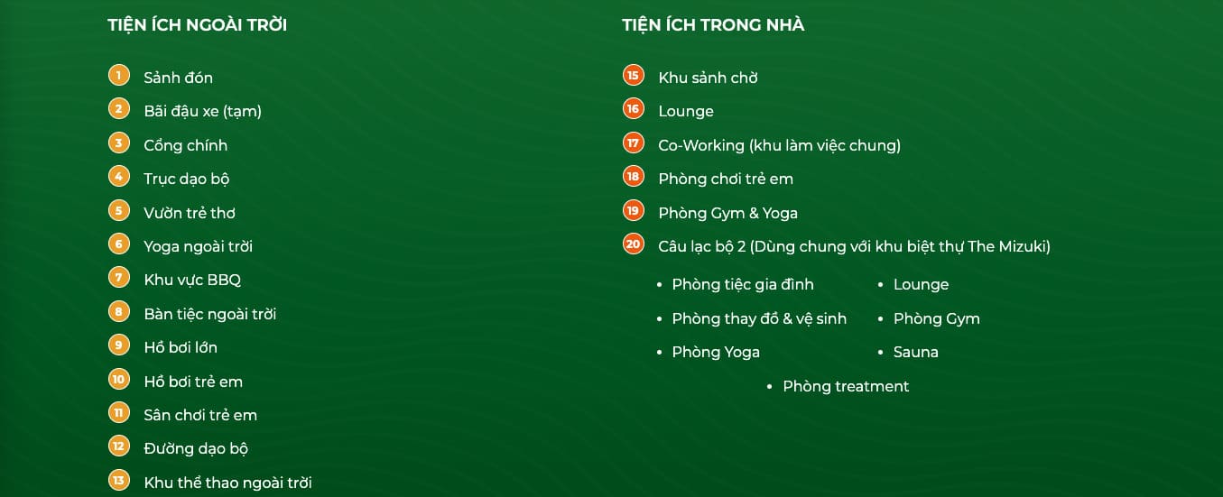 Tiện ích Flora Panorama 2 & 3